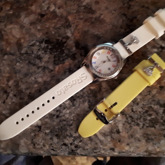 SALE!! S Rosato watch by Bags Time white and yellow. 3 - Picture 3 of 8